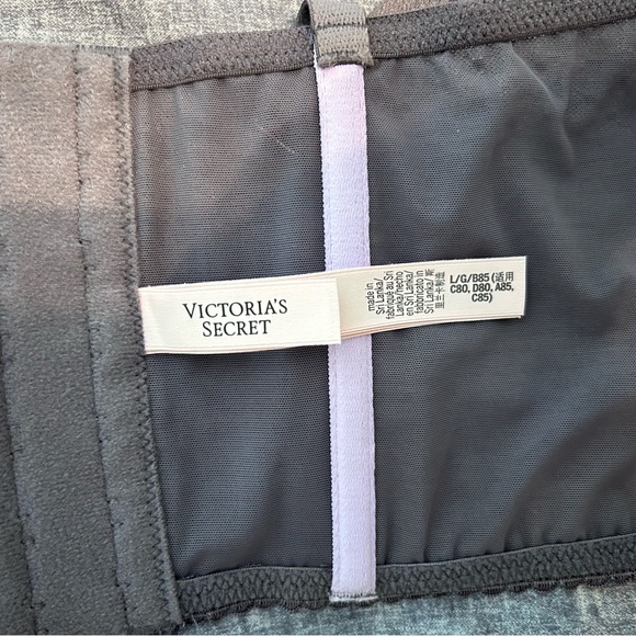 Victorias Secret crop Corset size L grey and lilac - Picture 4 of 5